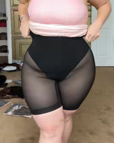 Pantalones de control de abdomen de cintura alta con cintura ajustada y levantamiento de caderas fuertes