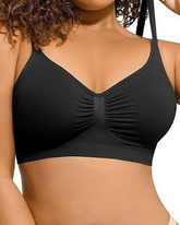 Sujetador push-up plisado fino