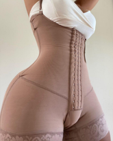 Corsé adelgazante de cintura apretada levantamiento de glúteos busto abierto control de abdomen fajas ojo y gancho body entrepierna abierta