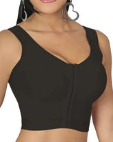 Top sin mangas con botones para mujer