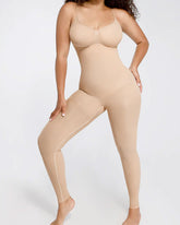 Faja moldeadora de cintura y abdomen sin costuras para el pecho y la mitad del muslo