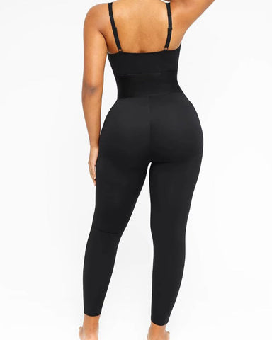 Mono ajustado con control de abdomen y cremallera frontal