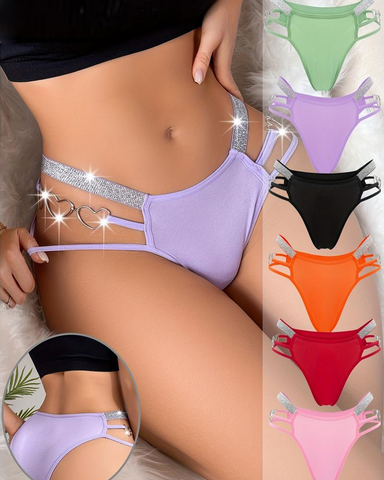 Ropa interior decorativa de varias capas con forma de corazón y cinta fina