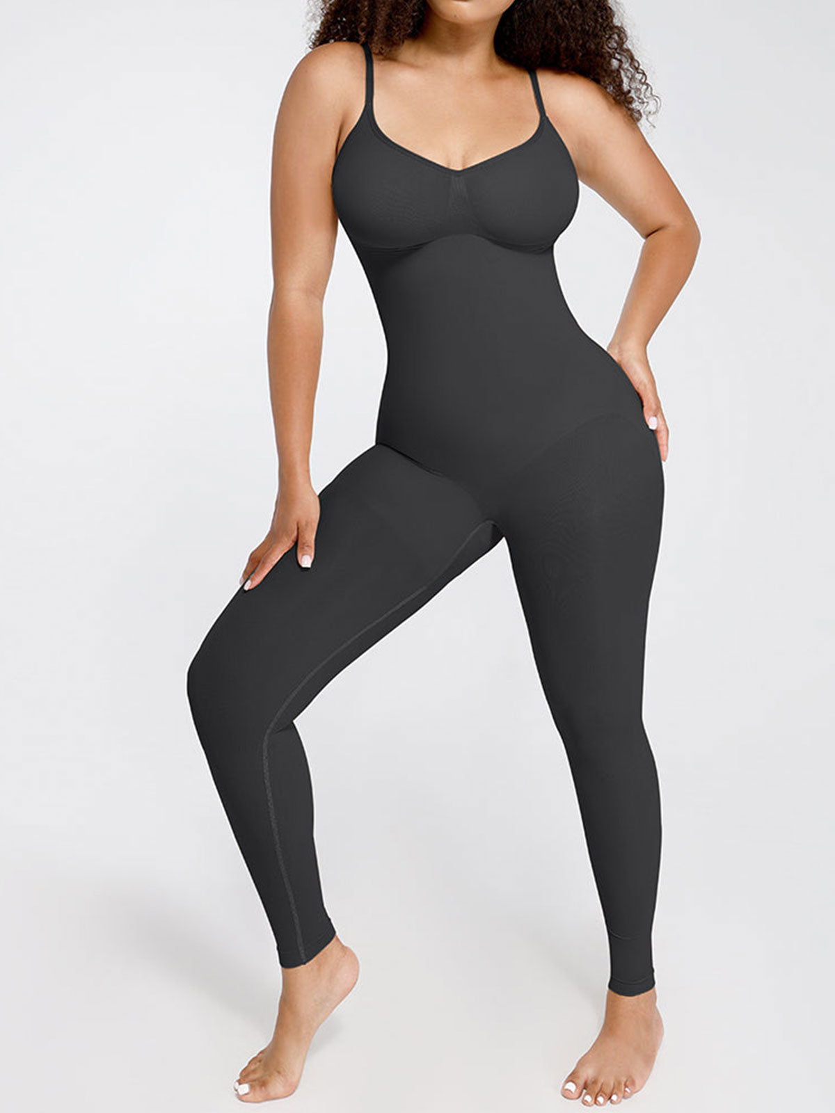 Faja moldeadora de cintura y abdomen sin costuras para el pecho y la mitad del muslo