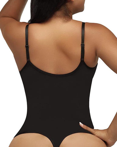 Mono ajustado con realce de cadera y tanga triangular, prenda moldeadora sin costuras (preventa)
