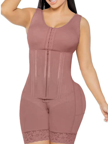 Faja moldeadora transpirable de compresión abdominal con doble presión para el pecho