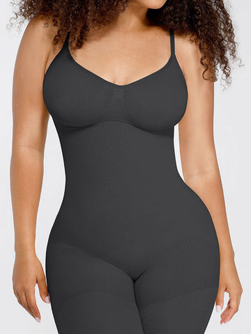 Faja moldeadora de cintura y abdomen sin costuras para el pecho y la mitad del muslo