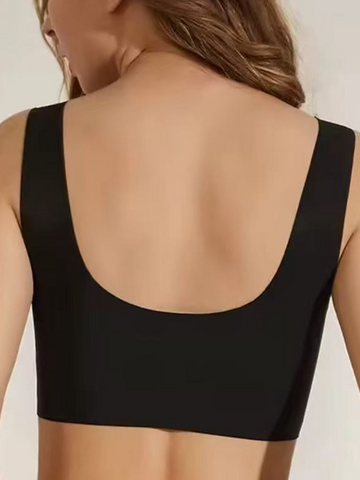 Elegante sujetador push up sin aros con cierre frontal de encaje