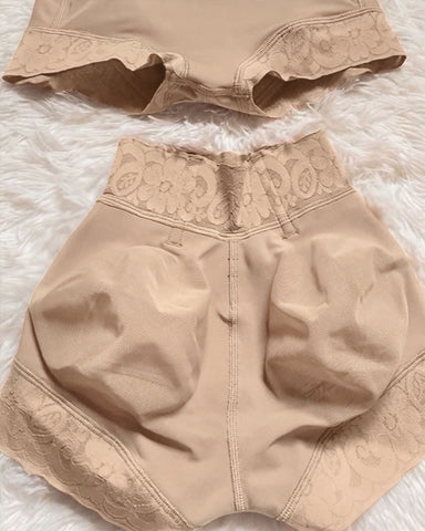 Pantalones cortos invisibles de cintura baja sin costuras que controlan el abdomen y realzan los glúteos