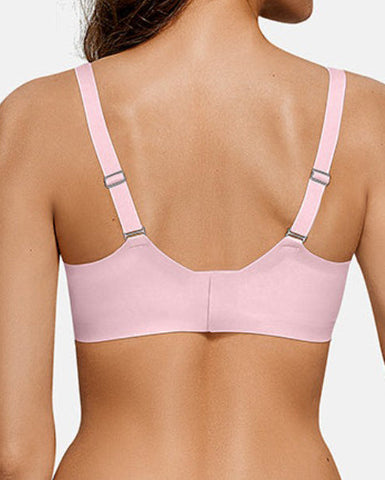 Sujetador sin costuras de malla transparente para mujer