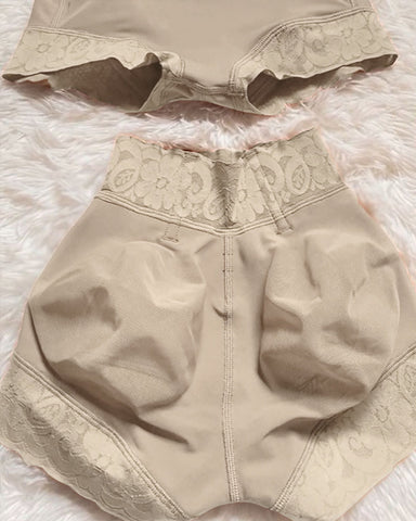 Pantalones cortos invisibles de cintura baja sin costuras que controlan el abdomen y realzan los glúteos