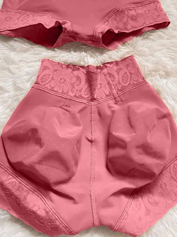 Pantalones cortos invisibles de cintura baja sin costuras que controlan el abdomen y realzan los glúteos