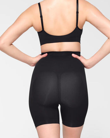 Pantalones cortos sin costuras con cintura alta que levantan la cadera