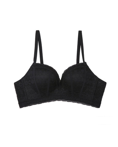 Nuevo conjunto de ropa interior de encaje fino sin anillo de acero relación lateral alta