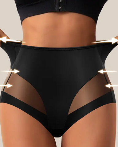 Braguitas sexys con paneles de malla que levantan los glúteos