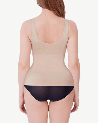 Top sin mangas moldeador desnudo con control de barriga adelgazante diario