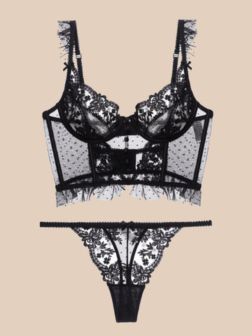 Conjunto de lencería de encaje chloe