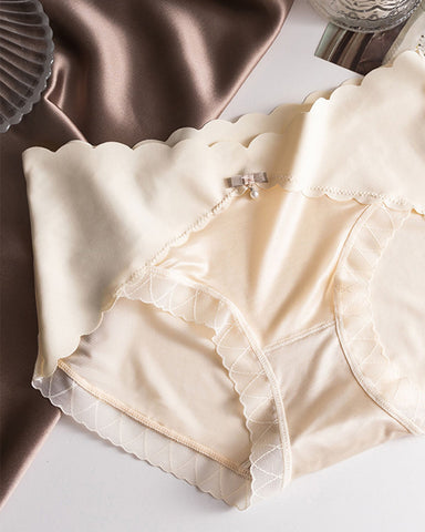 Bragas de encaje sin costuras, sedosas y satinadas