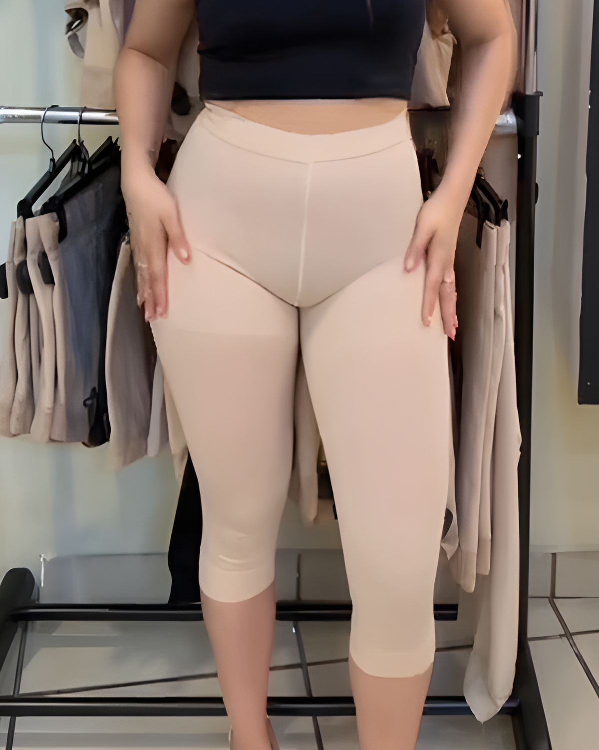 Pantalones moldeadores de cintura alta sin costuras que esculpen el abdomen
