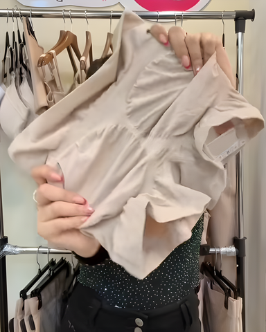 Shorts moldeadores de cadera acanalados sin costuras
