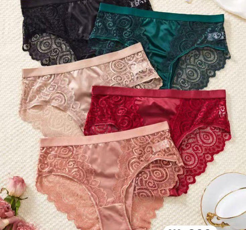Braguitas sexys con ribete de encaje