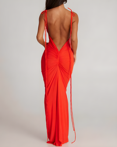 Vestido largo ajustado de moda para mujer