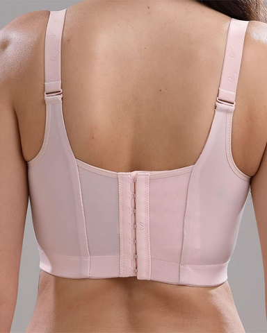 Copa profunda que oculta la grasa de la espalda, sujetador de cobertura completa con fajas, sujetador push-up para mujer
