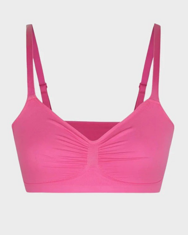 Sujetador push-up plisado fino