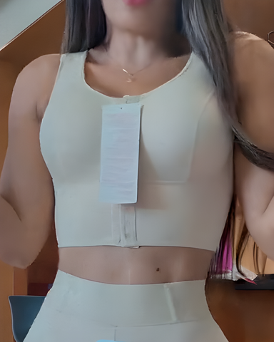 Sujetador moldeador con ganchos y tiras anchas para mujer