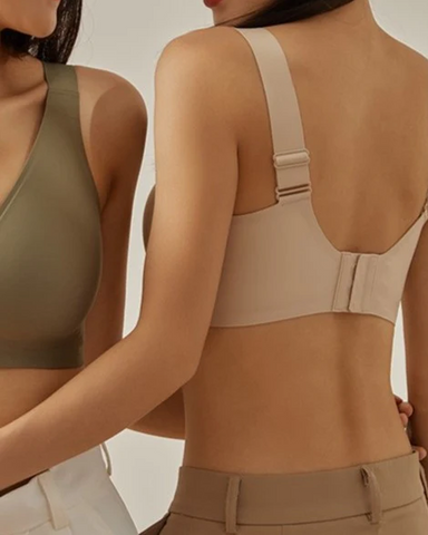 Sujetador push-up con sensación de gelatina que corrige la postura transpirable inalámbrico