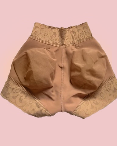 Pantalones cortos invisibles de cintura baja sin costuras que controlan el abdomen y realzan los glúteos
