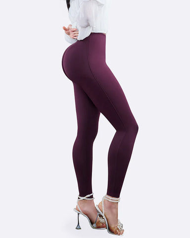 Pantalones adelgazantes con levantamiento de glúteos y cintura alta con control de barriga
