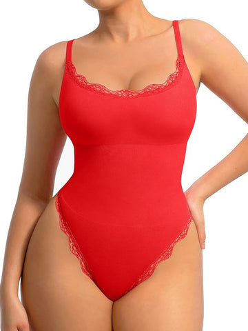 Body tipo camisola con control de abdomen y tirantes finos ajustables