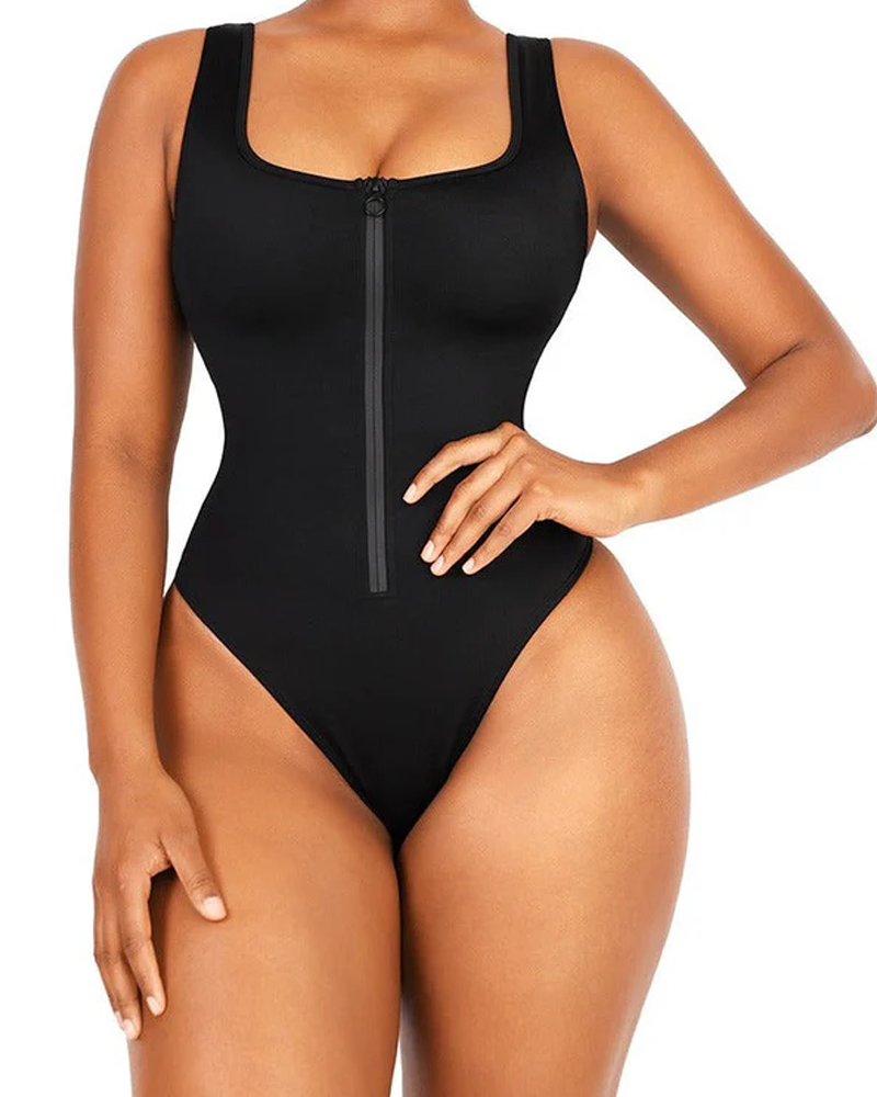 Bañador Moldeador Control Abdominoplastia Negro