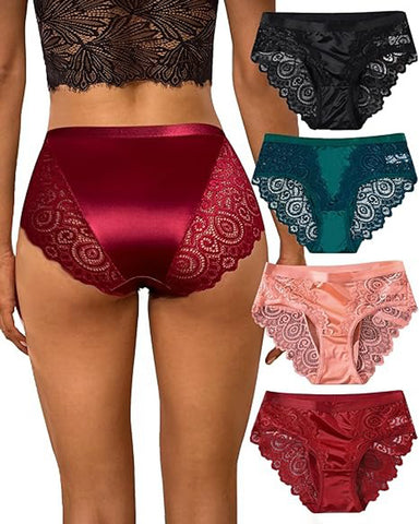 Braguitas sexys con ribete de encaje