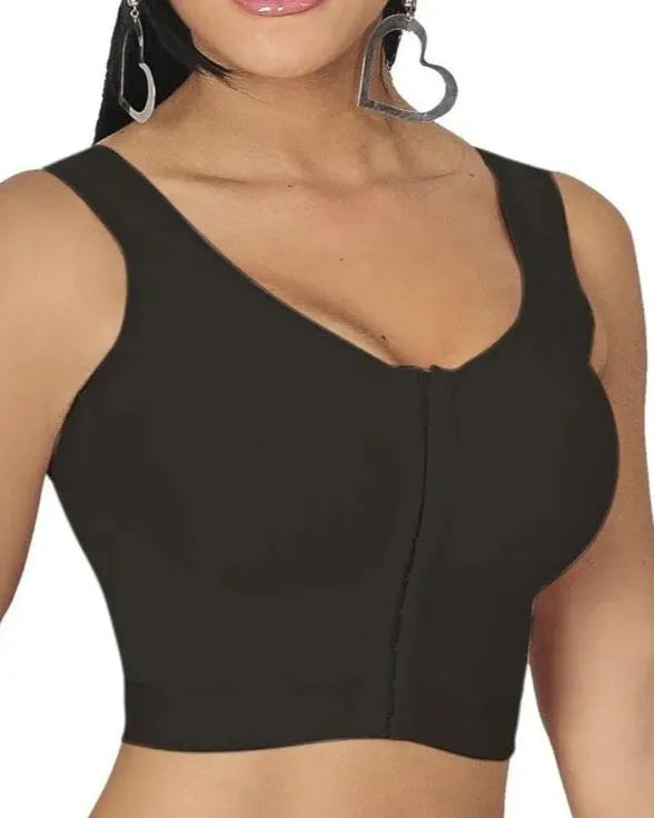 Top sin mangas con botones para mujer