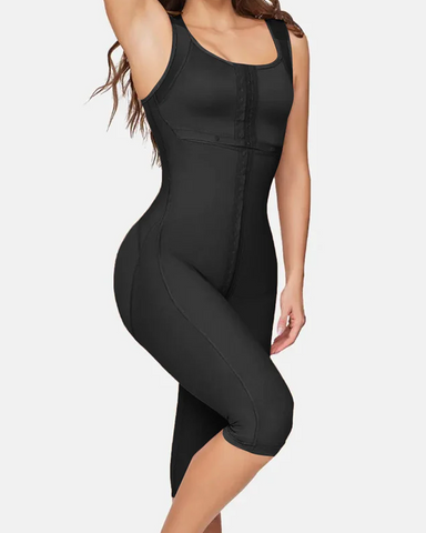 Faja moldeadora de abdomen de doble compresión con sujetador