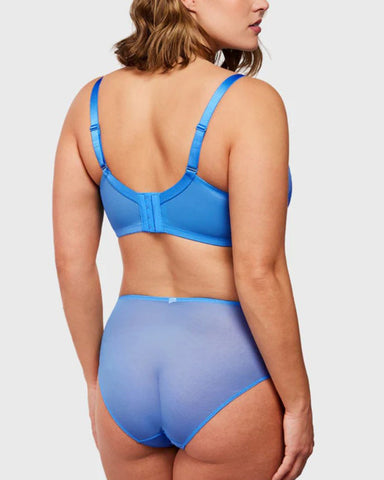 Sujetador sexy de encaje transparente de malla
