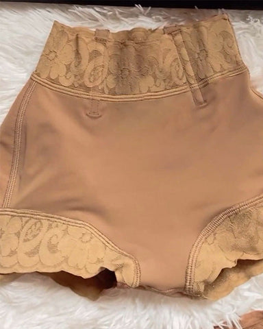 Pantalones cortos invisibles de cintura baja sin costuras que controlan el abdomen y realzan los glúteos