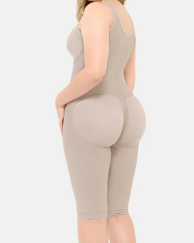 Faja moldeadora de abdomen de doble compresión con sujetador