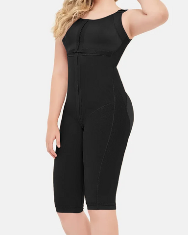 Faja moldeadora de abdomen de doble compresión con sujetador