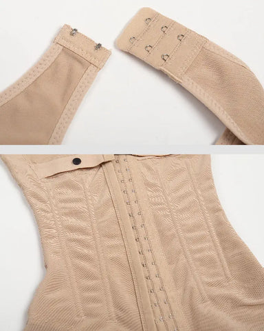 Fajas colombianas posparto para mujer con relleno en el pecho