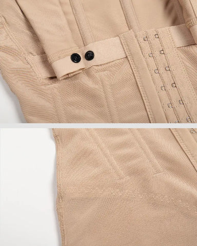 Fajas colombianas posparto para mujer con relleno en el pecho