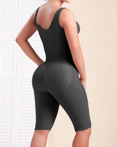 Fajas con control de barriga para mujer, cierre frontal, cremallera lateral, faja corporal completa, mono posparto