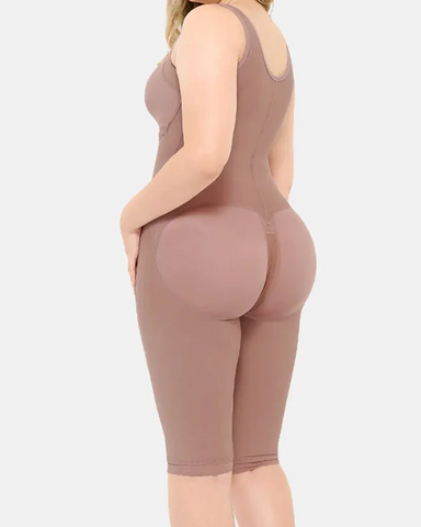 Faja moldeadora de abdomen de doble compresión con sujetador