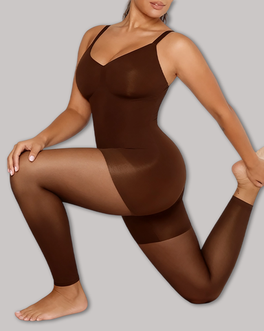 Body sin mangas con cobertura total del busto