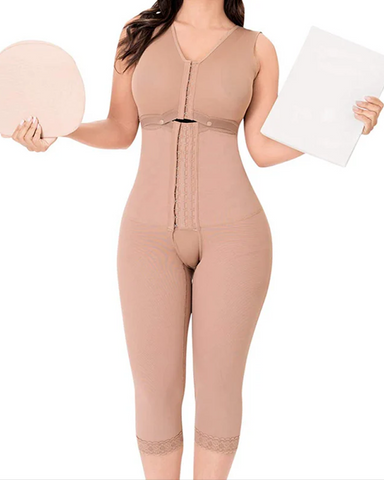 Mujeres fajas control de barriga fajas cierre frontal faja de cuerpo completo pérdida de peso postparto post liposucción body ajustable hook-eye entrepierna abierta