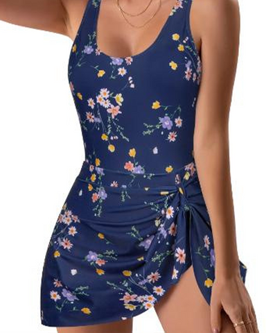 Traje de baño de una pieza de corte entallado