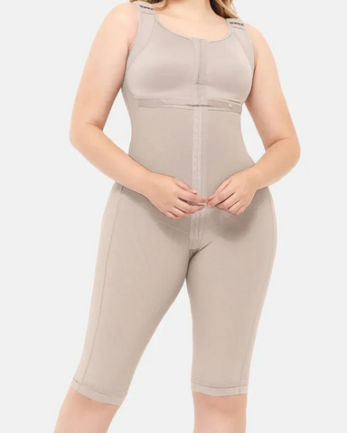 Faja moldeadora de abdomen de doble compresión con sujetador