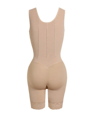 Fajas colombianas posparto para mujer con relleno en el pecho